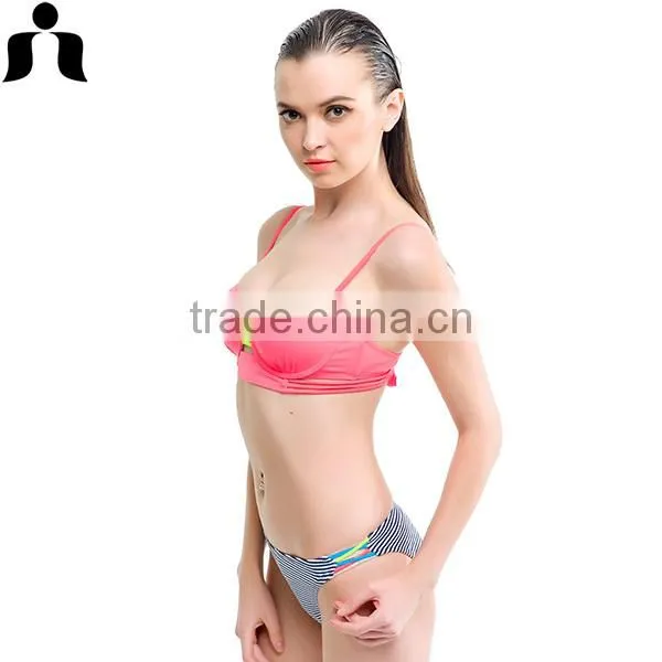 2017 New Women Sexy Contrast Color Brazilian Bikini photo-5