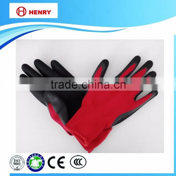 Ployster Liner Nitrile Sandy Coated Safety Work Glove