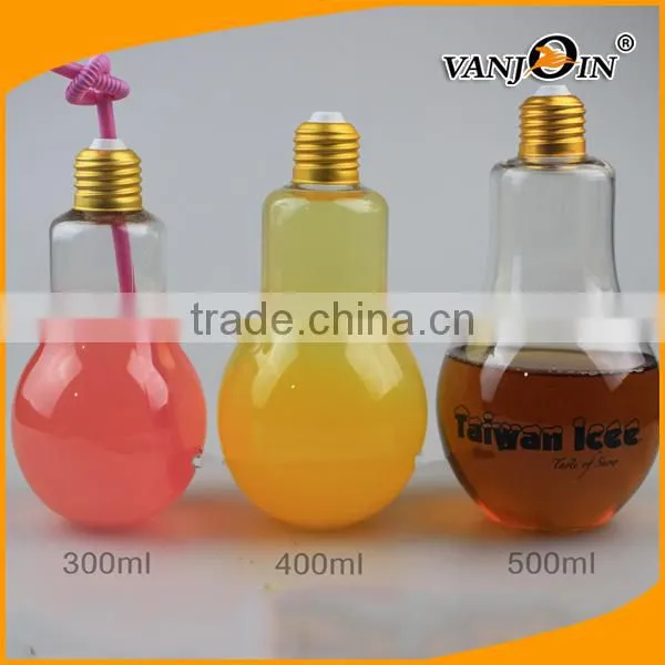 Big Mouth 500ml 700ml Colorful LED The Light Bulb Shape Cup for Juice photo-4