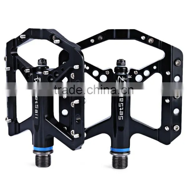 1 Pair SETSAIL 035 Mountain Bike Pedals Suitable for BMX Road Bicycle Fixed Gear With 3 Bearings 9/16 Inches Bicycle Pedals photo-3