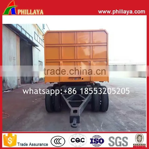 3 Axles 4 Axles Full Type Lowbed Truck Drawbar Flatbed Trailer For Sale photo-3