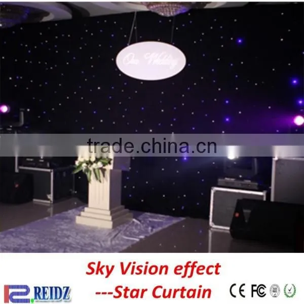 Wedding Stage Backdrop Decor Rgb LED Ligitng Twinkling Star Curtain Professional Dmx Lights photo-4