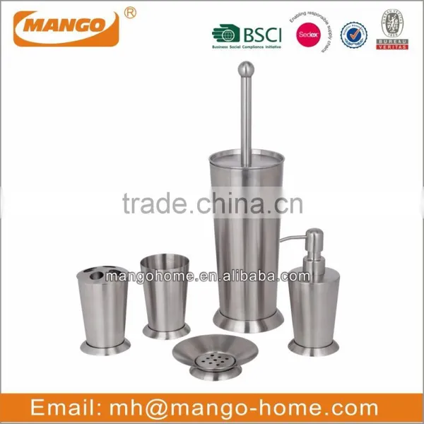 Olive Shape Stainless Steel Bathroom Set photo-3