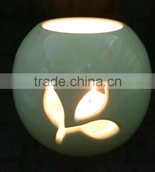 Factory Direct Ceramic Tea Light Oil Burner With Aromatherapy Function photo-4