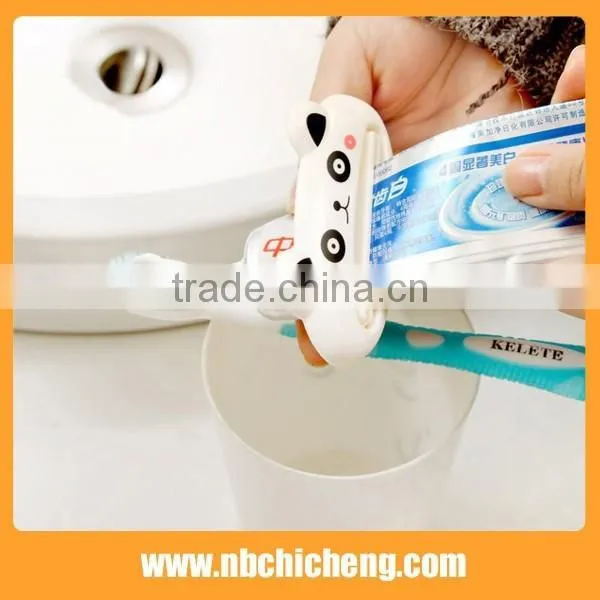 Animal Shaped Batherrom Tooth Brush Holder and Toothpaste Dispenser photo-3