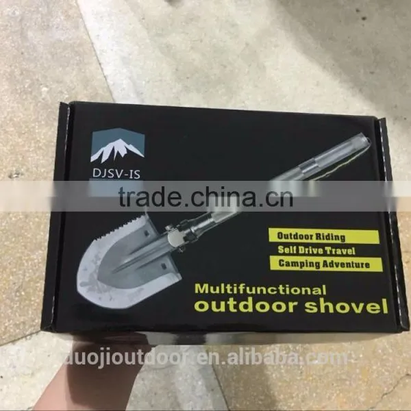 Portable Multi-function Compact Entrench Shovel With Knife Hoe Hammer Fire Starter photo-6
