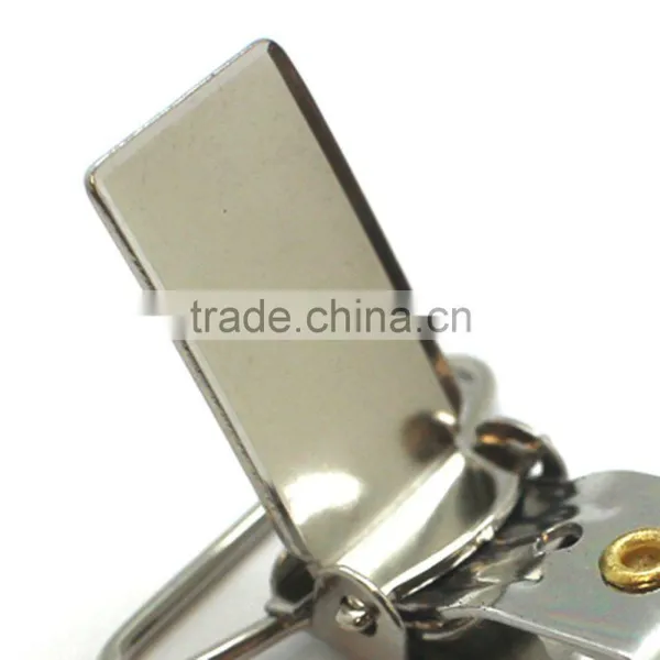 Rectange Face Metal Suspender Clip With Plastic Teeth Inside for Garment, 1 Inch High Quality Fashion Metal Clip photo-3