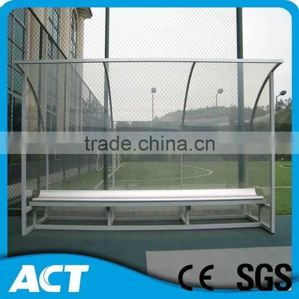 Hot-dip Galvanized Soccer Portable Dugouts, 3-seater Bench Seat photo-2