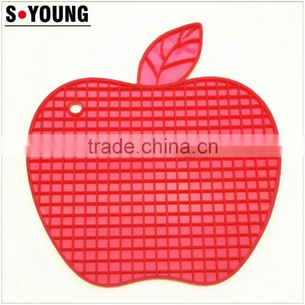 16113 Apple Shape Heat Insulation Silicone Pot Holder photo-5