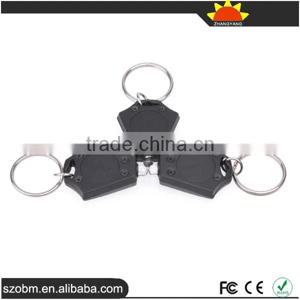 Mini Portable Rhombus Plastic Keychain White Light LED Keychain photo-5