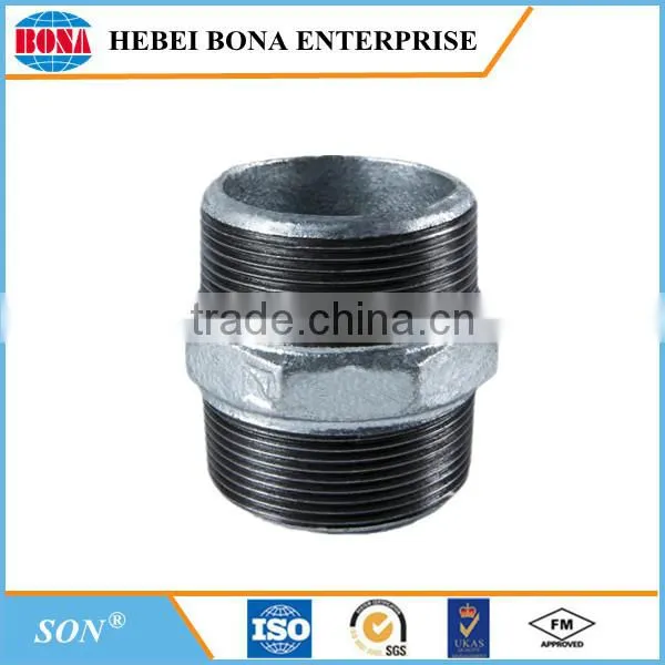 Good Quality Malleable Cast Iron Hexagon Pipe Nipple photo-2