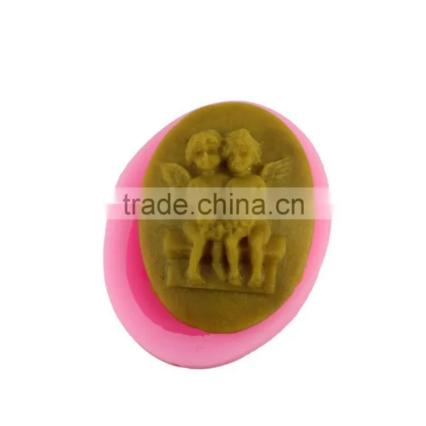 Liquid silica gel mould chocolate jelly pudding mould SILICONE BAKING tool angel  1688 agent