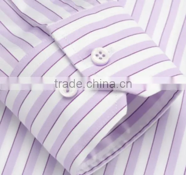Oem Clothing Factories in China Man Check DP Stripes Dress Shirts photo-3