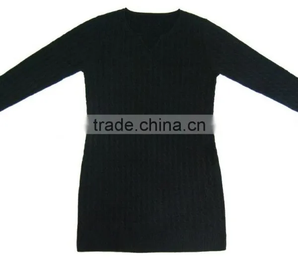 2015 NEW COLLECTION KNITTED WOMEN DRESS 90%WOOL10%CASHMERE
