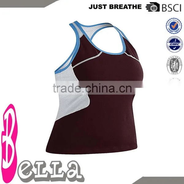 New Design Bella Sports Youga Wear Fitness Clothing Fitness Top Fitness Vest