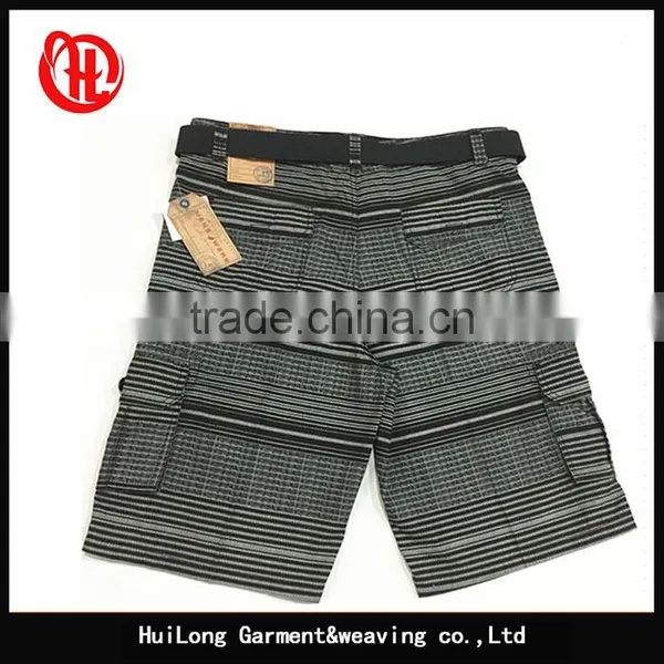 Men Cool Polyester Fashion Summer Board Cargo Shorts With Belt photo-2