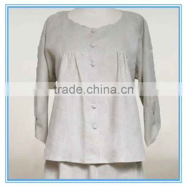 Ladies Casual Linen Pant Suit photo-2