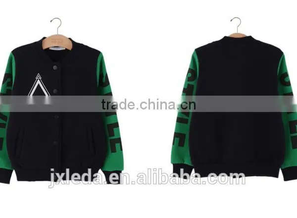 Fashion New Style Children Boys Printed Leg and Chest Color Block Sleeve Jacket photo-4