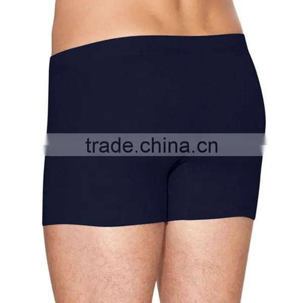 Fashion Blank Black Mens Boxer Shorts Mens Trunks Men Boxer Brief photo-2