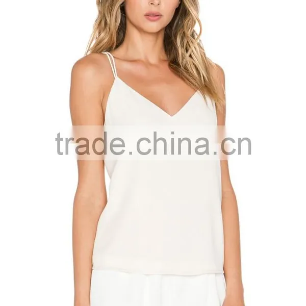 2015 OEM Gym Singlet Ladies White Vest Stringer Vest photo-2
