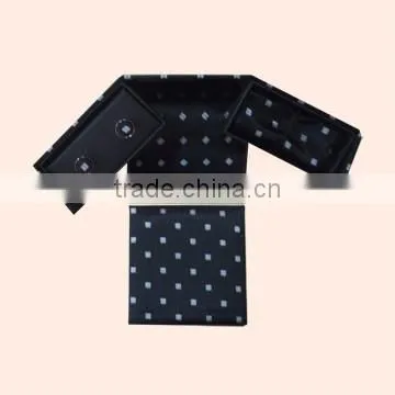 HOt Product Men Business Ties With Cufflink Tie Clip Hankie Gift Box photo-3