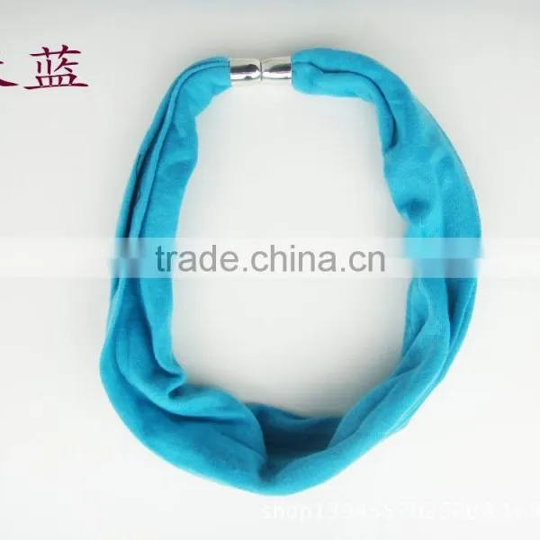 Solid Dark Khaki Magnetic Clasp Polyeste Scarves Diy Custom Short Scarves Couple photo-5