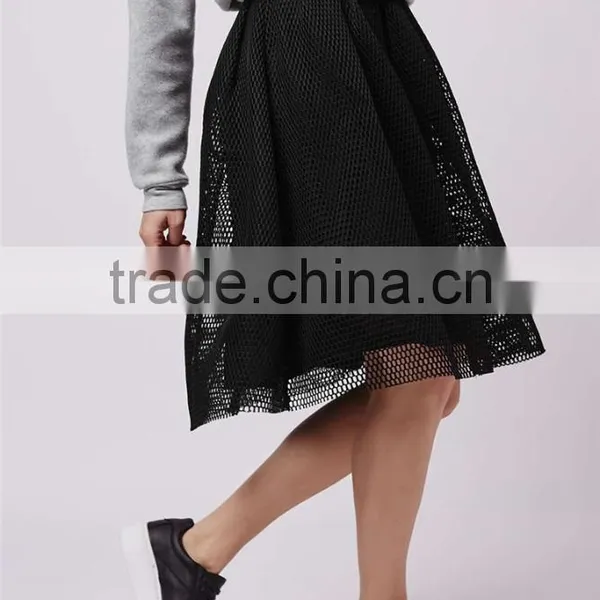 High Quality Airtex Midi Skirts 2016 Summer Fashion Skirts Women Office Wear A Line Skirts photo-4