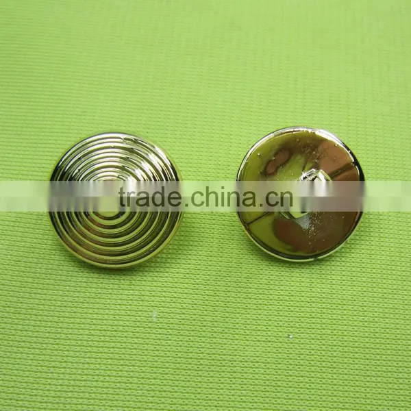 Western Europe Hot Sale Plating Gold Crown Buttons for Brown Leather Buttons photo-4