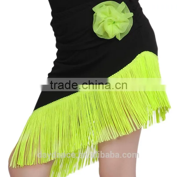 2016 New Child Kid Samba Tango Elegant Dance Dress Girls High Neck Performance Latin Dance Skirt Suit photo-4
