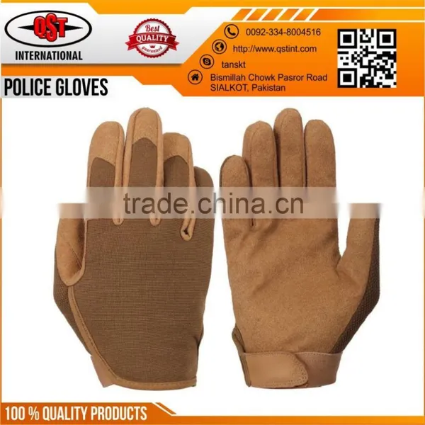 Classic Mens Dress Driving Gloves Quality Police Leather Gloves photo-4