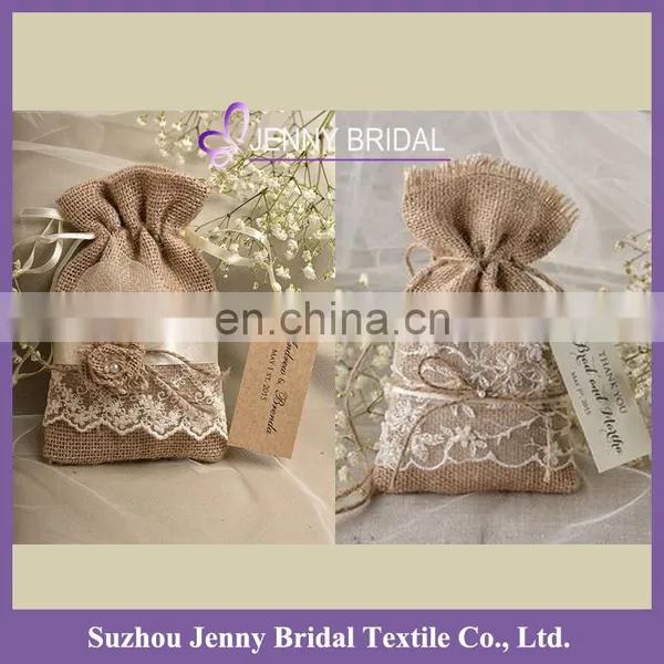 BAG012 Burlap Favor Bags Christmas Small Gift Bags photo-3