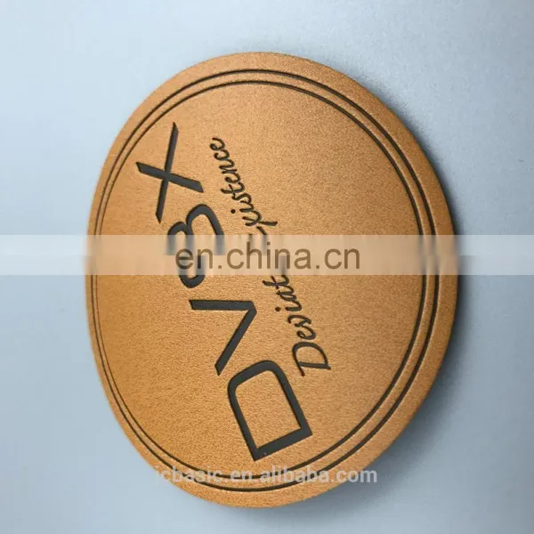 Custom Fake Labels Faux Leather Labels photo-6