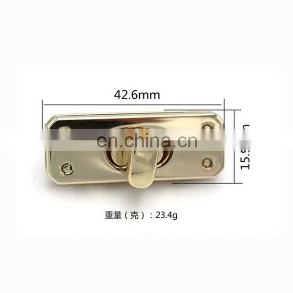 Hot Sale 1/4 Turn Bag Parts Fashion Metal Lock For Handbag Accessory photo-3