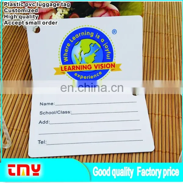 Personalized Custom Vinyl Plastic Pvc Luggage Tag ,Hard Plastic Pvc Luggage Tag Wholesale TMY-003 photo-6