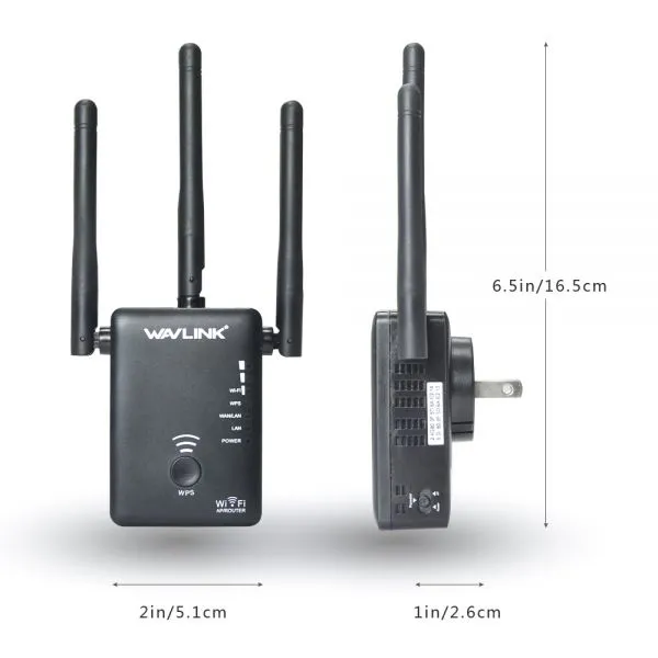 WAVLINK 802.11AC 750Mbps AC750 Dualband Wifi Repeater AP With 3dBi Antennas photo-5