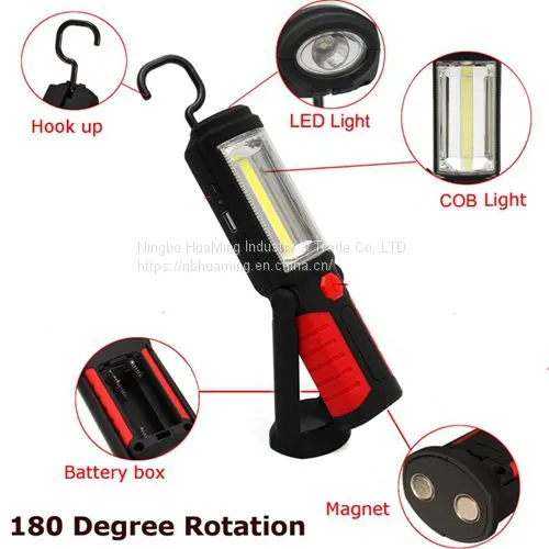 3w COB +1LED рабочая лампа портативная светодиодная рабочая лампа
