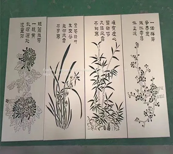 For Office Building & Resort 3.0mm &3.5mm Thickness Carvings Aluminium Veneer photo-3