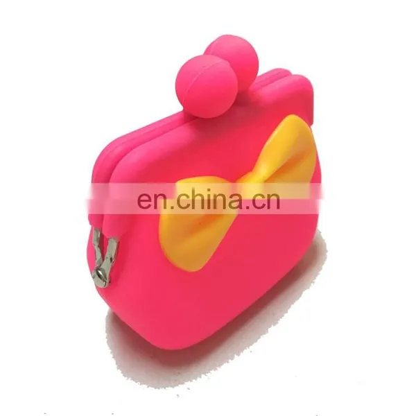 Kisslock Lady Fashion Coin Purse Customized Women Silicone Change Purse Wallet photo-5