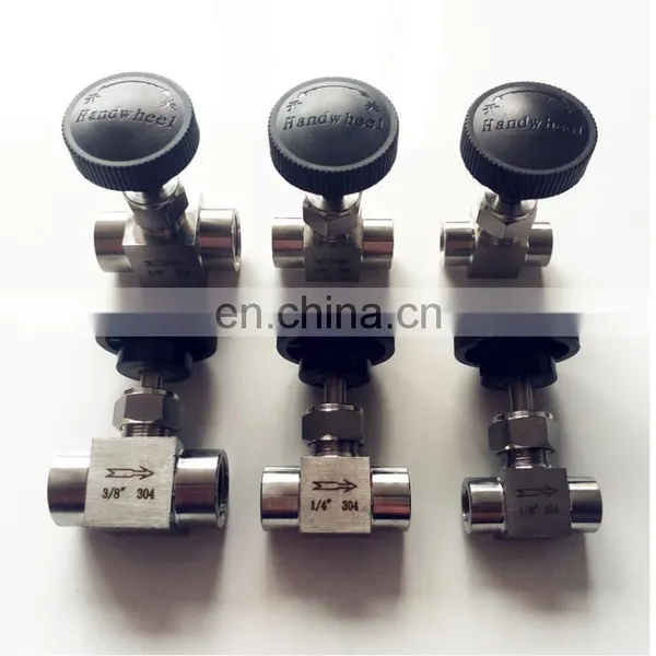 304 Stainless Steel Straight Through Female Thread Needle Valve photo-4