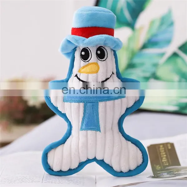New Arrival Squeaky Santa Claus Pet Christmas Plush Dog Toy photo-4
