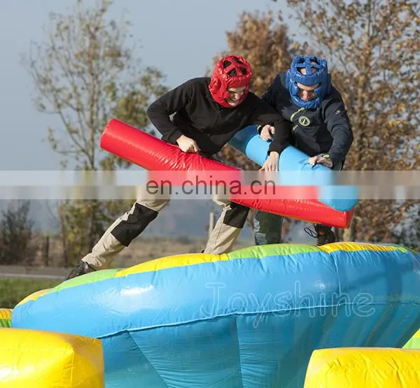 Interactive Inflatable GladiatorJoust Arena Get Him Off Jousting Game Playground For Sale photo-3