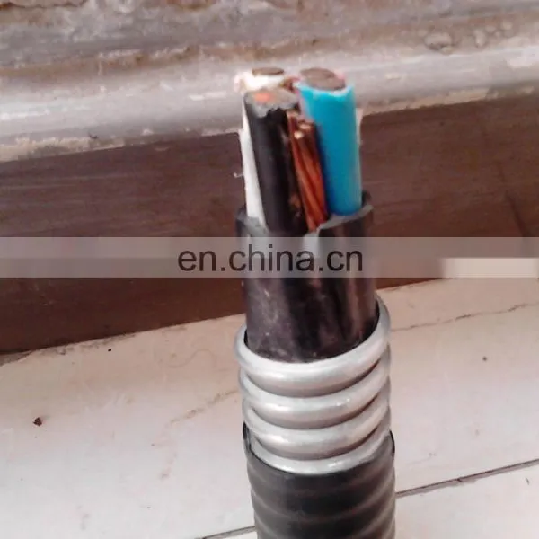 Standard Copper Conductor 14/4 Metal Clad Cable Aluminum Armor Solid MC Wire photo-3