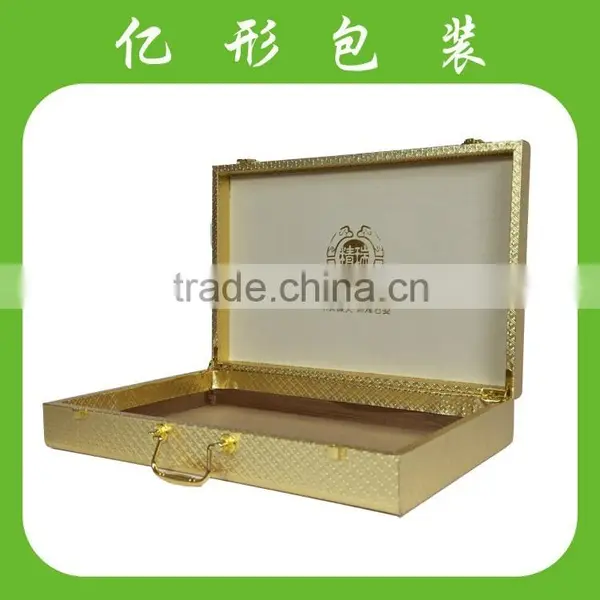 2015 Luxury Automatic Girls Cosmetic Box Hand Made Leather Jewellery Box photo-3