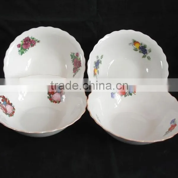 Moroccan Ceramic Bowl, Porcelain Salad Bowl Set, Ceramic Bowls With Lids photo-2