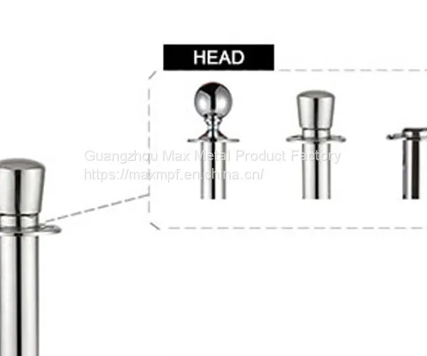 LG-M1 Stainless Steel Ball Rope Barriers For Exhibition Red Carpet Poles photo-3