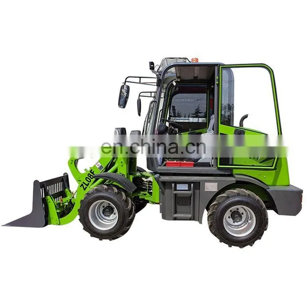 Mini Cheap Chinese 4 Wheel Drive Articulated Small 0.8 Ton Mini Wheel Loader ZL908 With CE Certificate photo-2