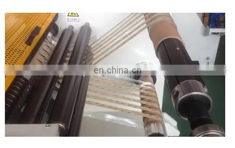 Adhesive Tape Rolls Slitting Rewinding Machine Slitting Rewinder Round Knife Cutting +/-0.10mm 80m/min 600mm 450mm 650mm photo-3