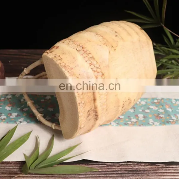 Eco Friendly Thickened Multifunctional Bar Hotel Ramadan Wedding Bamboo Root Fruit Plate and Wooden Decorations Plate Series photo-5