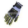 Heavy Duty Industrial TPR Anti Impact Leather Cut Resistant Oil Field Mechanic Safety Working Gloves For Men photo-2