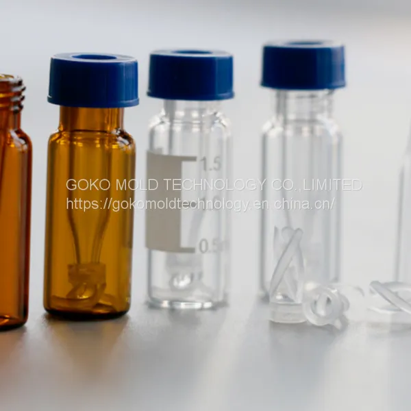 Experimental Sample Bottle With Bracket Inner Intubation Tip Bottom With Bracket Inner Intubation Transparent Brown Glass Bottle With Bracket Inner Lining Bottle photo-3